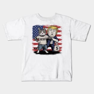 Cats Against Trump Kids T-Shirt